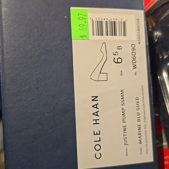 EUC Cole Haan Navy Suede Heels 6.5 - Picture 12 of 12